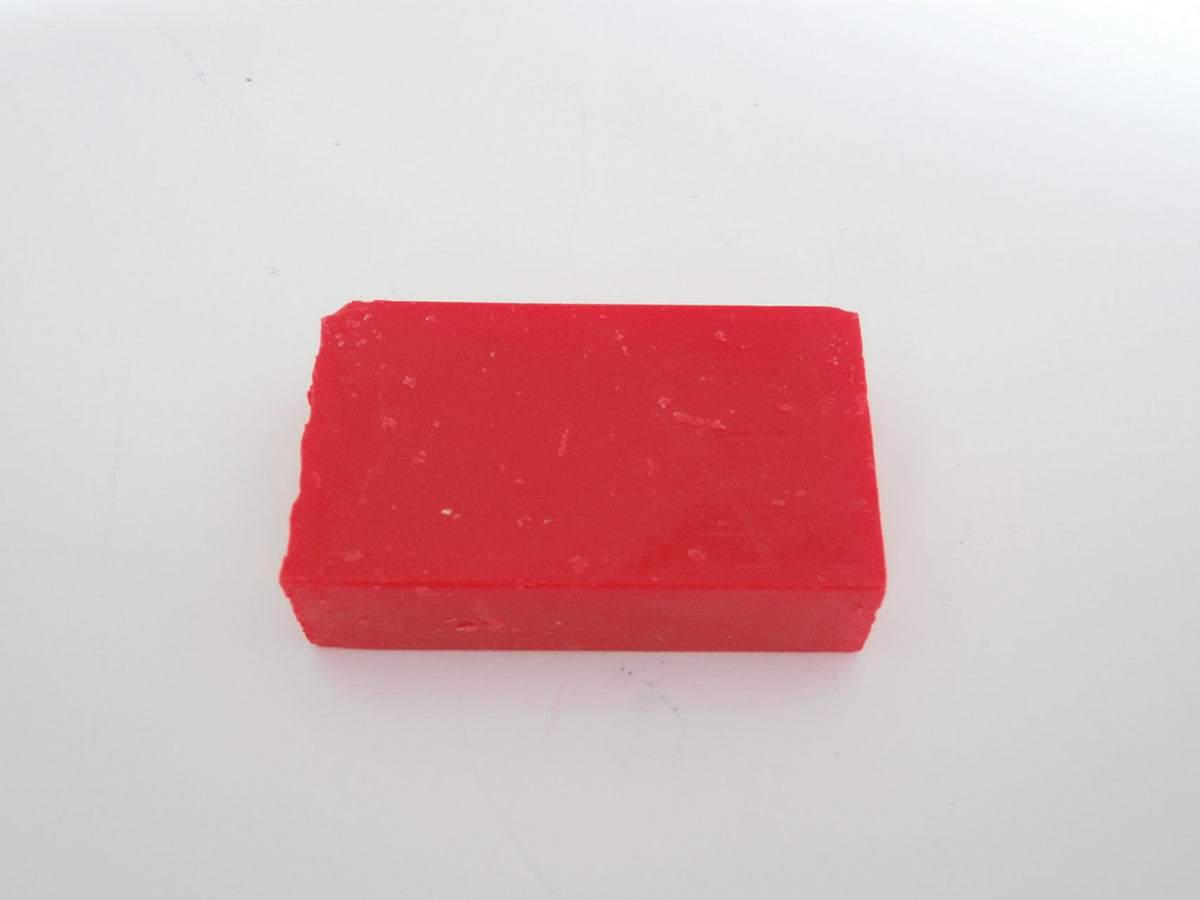 Encaustic art. Wasblokje Neonrood 36