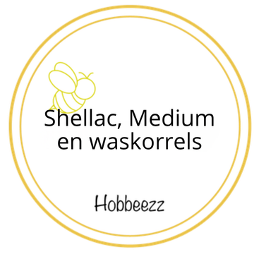 Shellac, Medium en Waskorrels