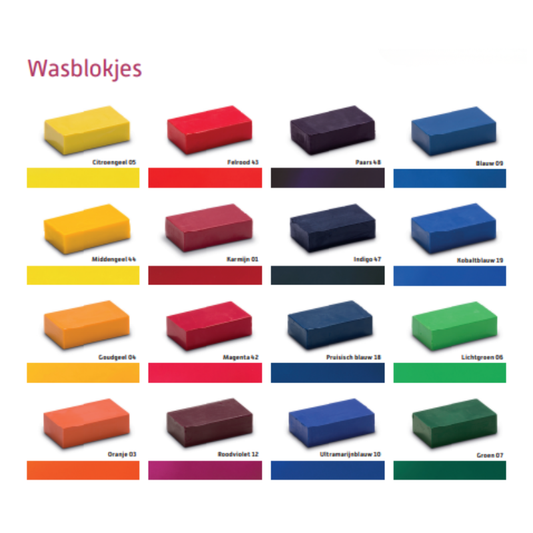 Encaustic kleurenkaart