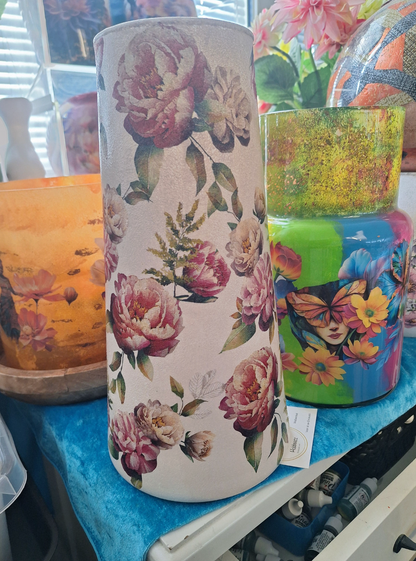 Decoupage vazen of muurcirkel workshop