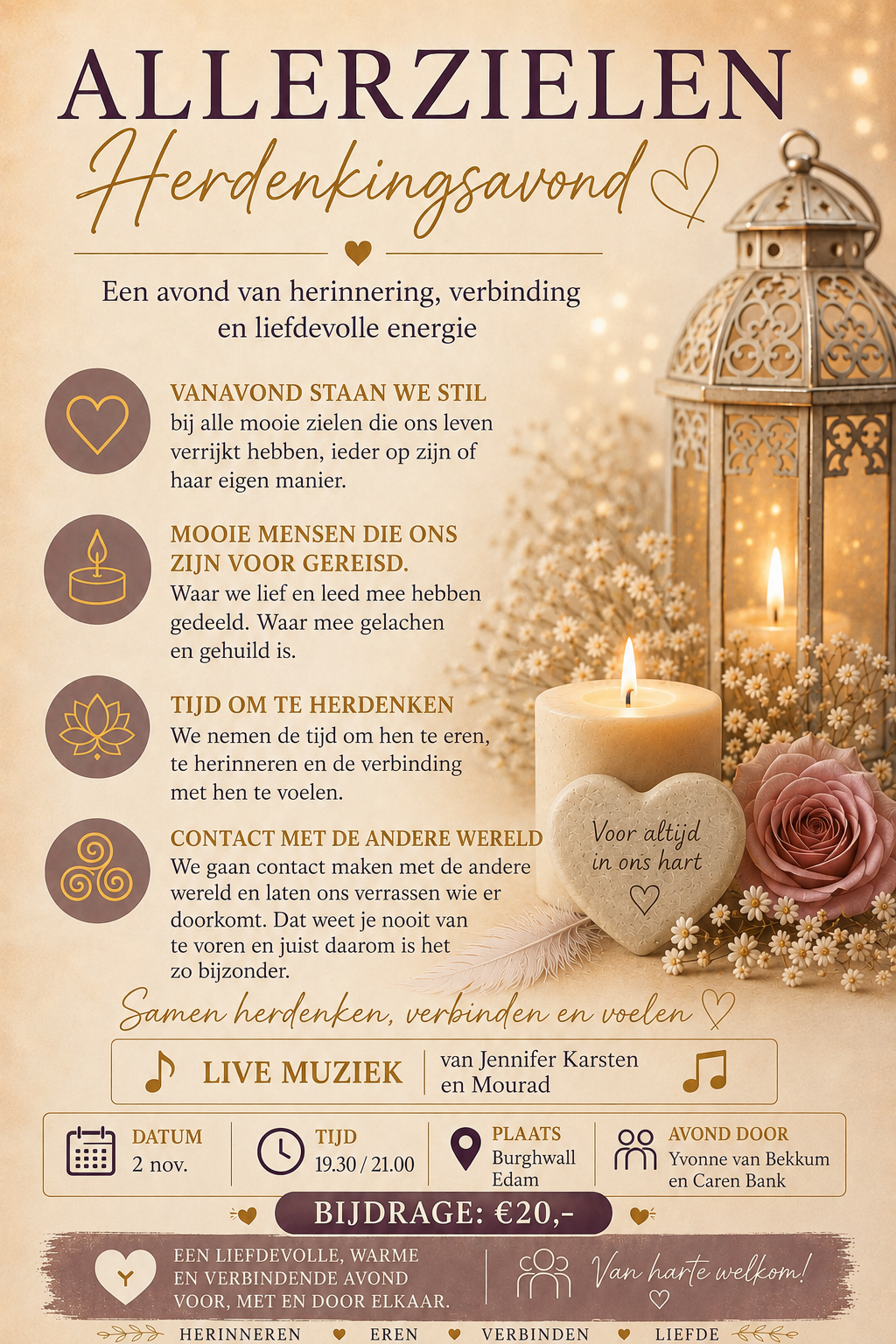 Allerzielen herdenkingsavond 2 november 2026