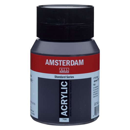 Amsterdam Acrylverf 708 Paynesgrijs 500 ml