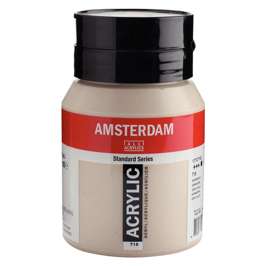 Amsterdam Acrylverf 718 Warmgrijs 500 ml