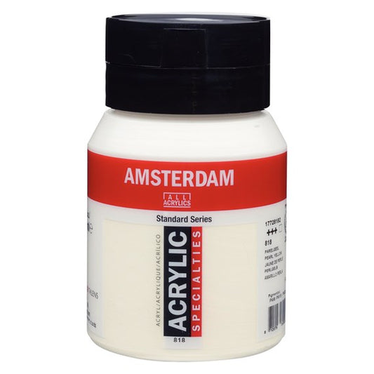 Amsterdam Acrylverf  818 Parelgeel 500 ml