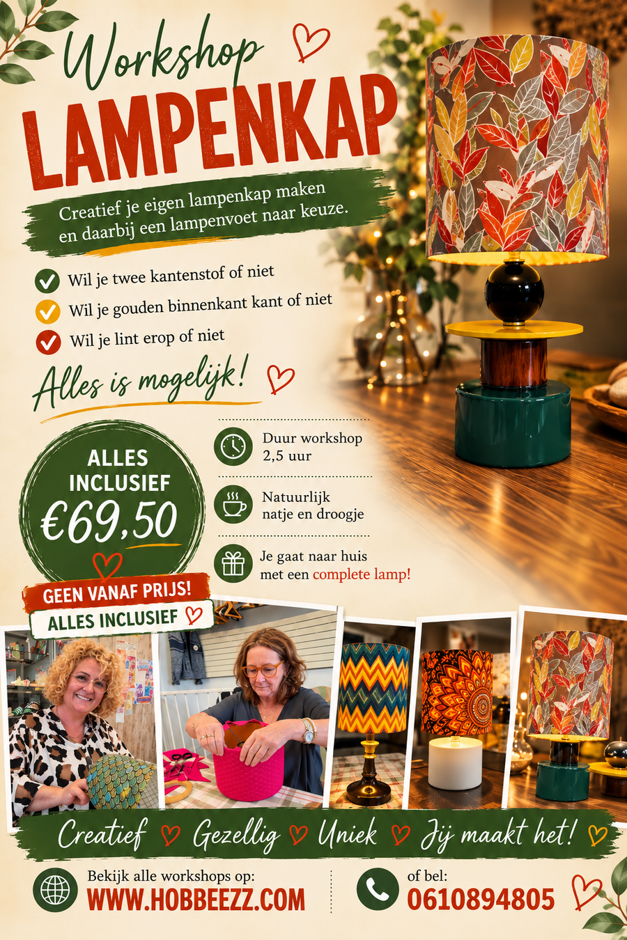 Workshop lampenkap maken