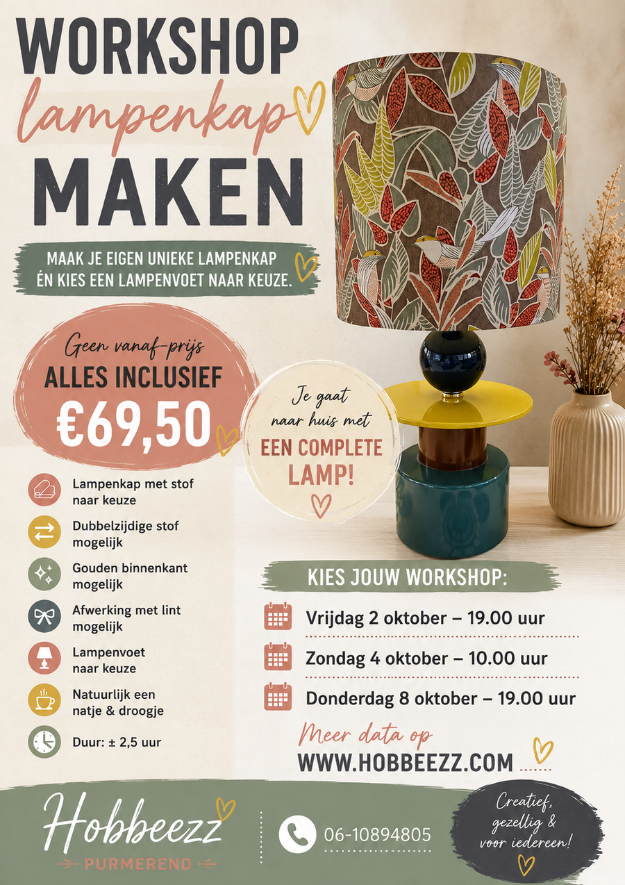 Workshop lampenkap maken