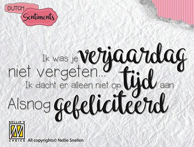 Senco 002: Ik was je verjaardag niet vergeten......