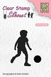 sil049  Clearstamp: Voetballertje