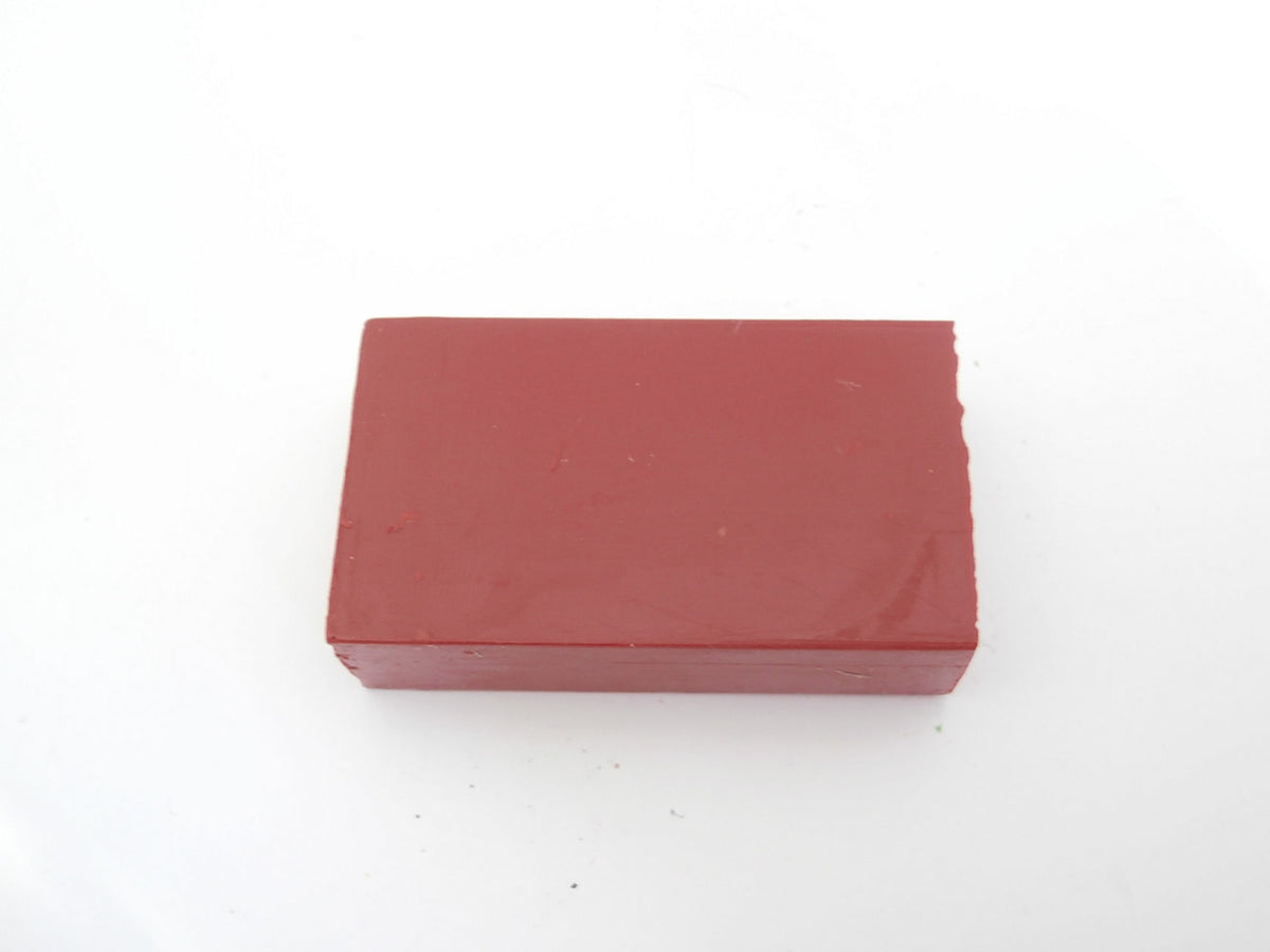 Encaustic art. Wasblokje Vermiljoen 02