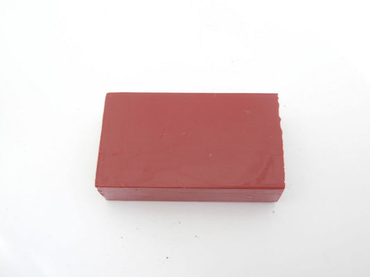 Encaustic art. Wasblokje Vermiljoen 02