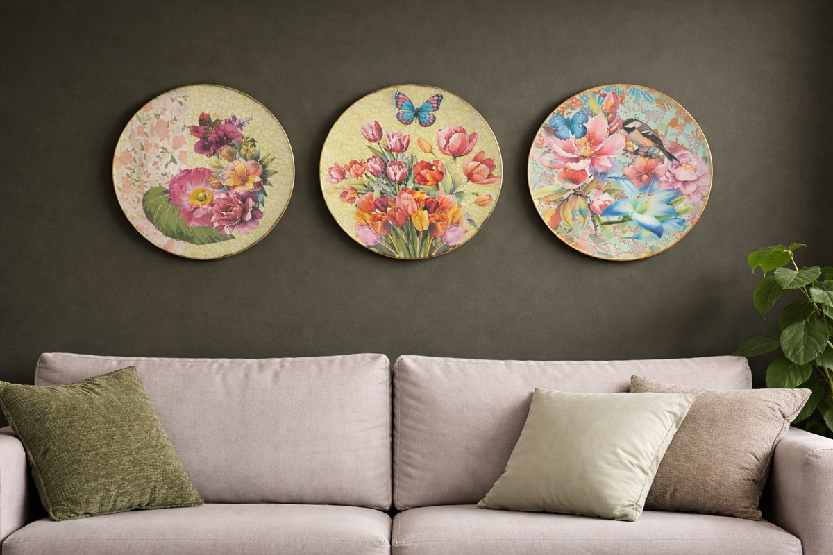 Decoupage  Bord  25 cm