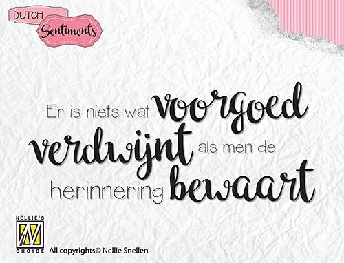 Senco 007 :  Er is niets wat voorgoed verdwijnt