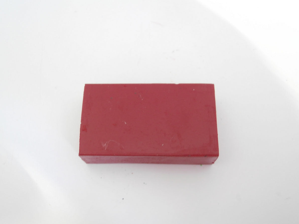 Encaustic wasblokje Karmijn 01