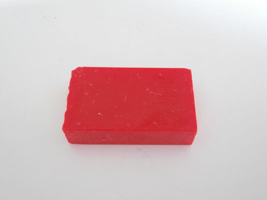 Encaustic art. Wasblokje Neonrood 36
