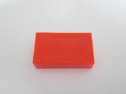 Encaustic art. Wasblokje Neonoranje 38