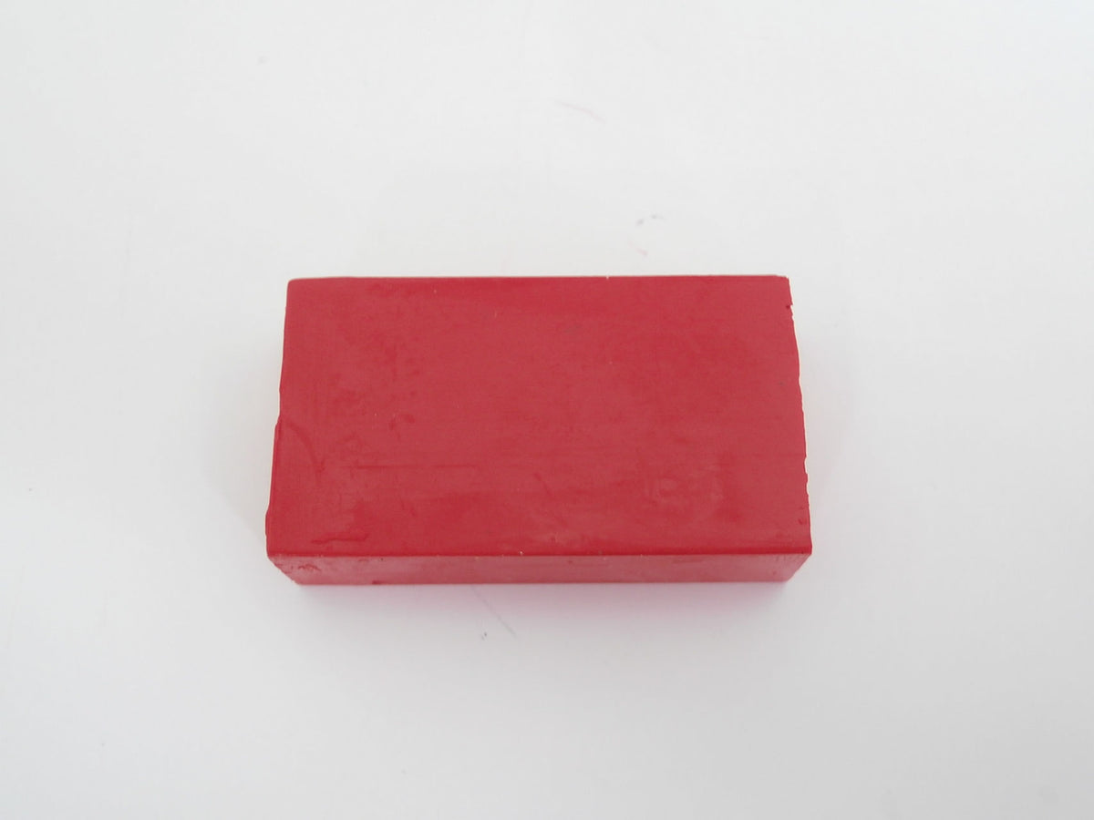 Encaustic art. Wasblokje Felrood 43