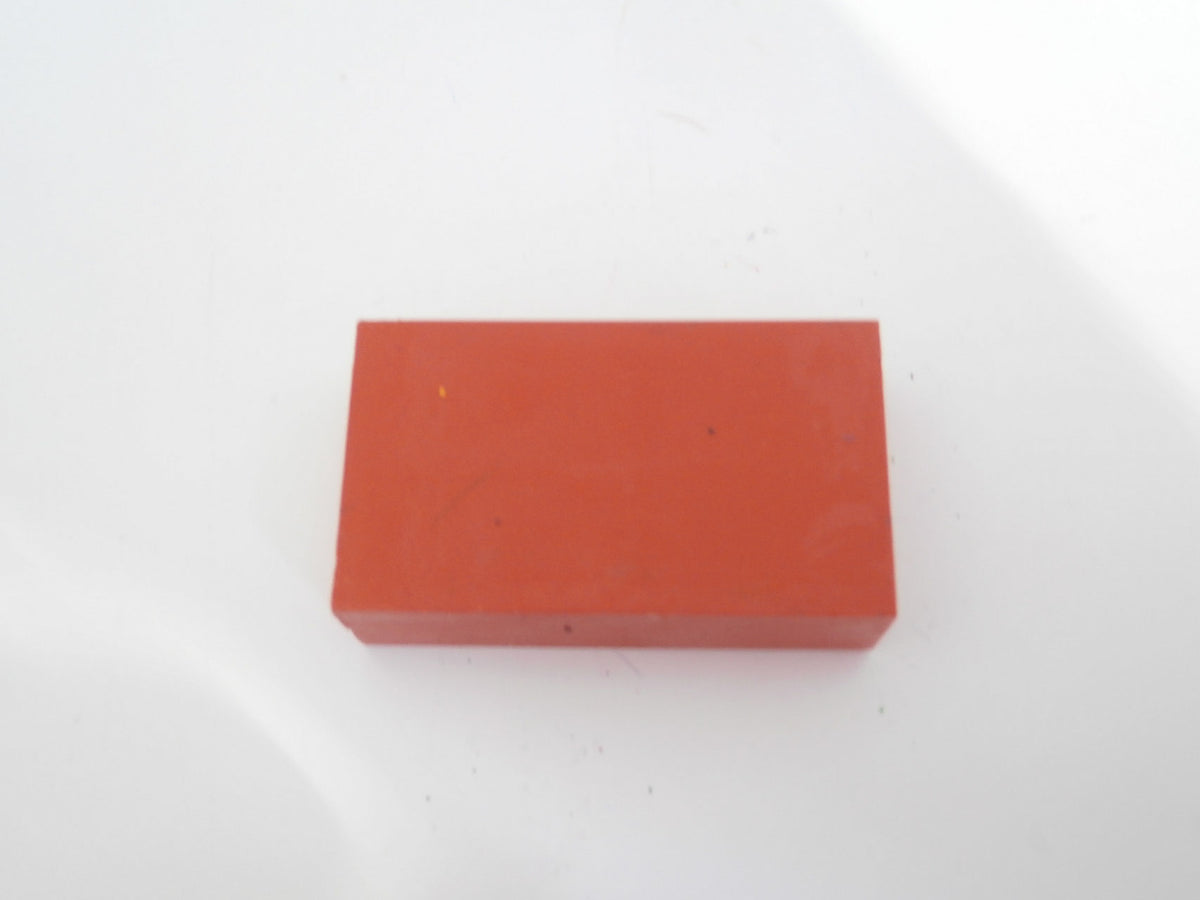 Encaustic art. Wasblokje Oranje 03