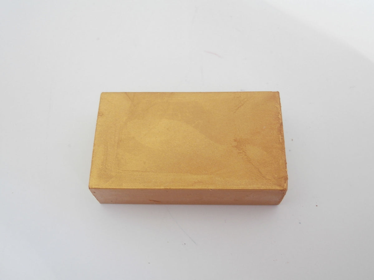 Encaustic art. Wasblokje Goudmetallic  25